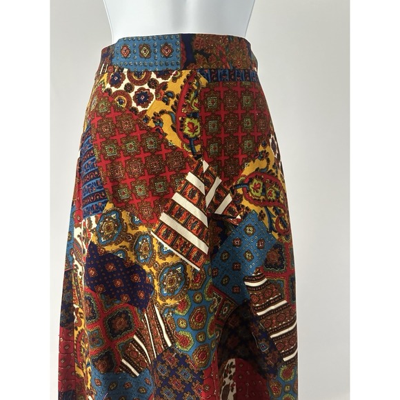 Handmade Full Length Patch Work Look Twill Skirt, Sz: S ? (b9) Festival Boho - Picture 6 of 9